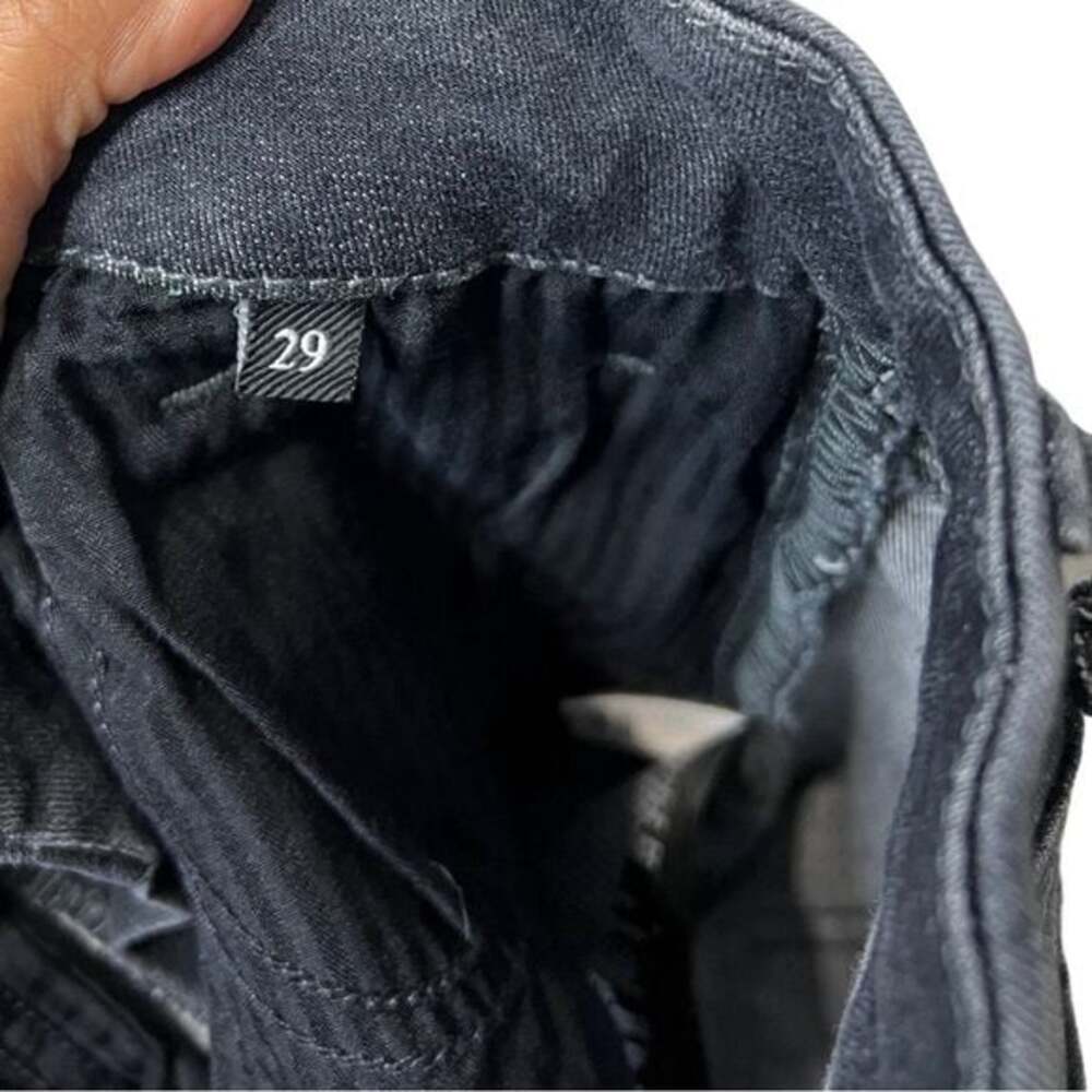 7 For All Mankind Women's Black Skinny Ultra High Bootcut Jeans Pants Size 29 - Picture 9 of 9